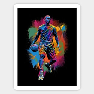 Basketball Player Illustration Sticker